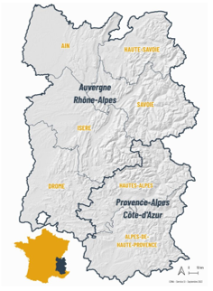 D&eacute;partements des alpes fran&ccedil;aises