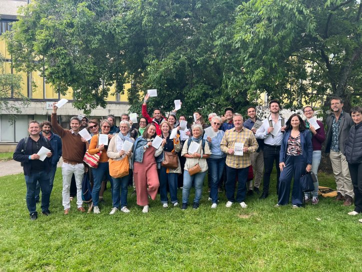 Photographie de groupe de l'arpentage du 6 juin 2026