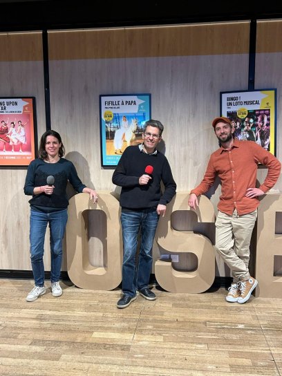 Photo avec Aur&eacute;lie SUTTER, Olivier HAMANT et Bastien JAKOBIAK